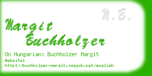 margit buchholzer business card